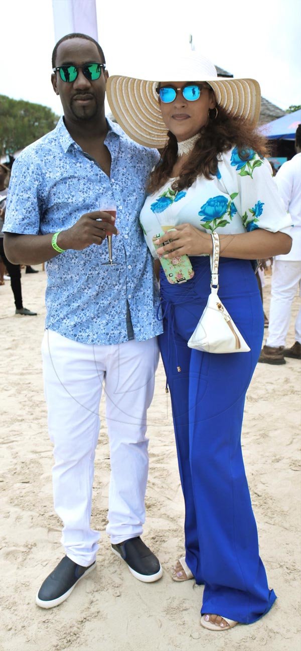 Ashley Anguin<\n>Keirn Spencer complemented Coleen Wright as they partied the morning at Tropical Bliss in Montego Bay.<\n> *** Local Caption *** @Normal:Keirn Spencer complemented Coleen Wright as they partied the morning at Tropical Bliss in Montego Bay.<\n>