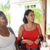 Jermaine Barnaby/Photographer
Khadene Foote (right) and Shauna Cushnie both TVJ Producers have a discussion with Spanish Ambassador Celsa Nuno at the Embassy of Spain and the Spanish Jamaica Foundation Media Appreciation Luncheon on Wednesday, September 25, 2013 at the Embassy of Spain 1-B Norbrook Road, Kingston