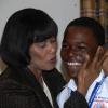 Ian Allen / Photographer
Davian Stewart right, the second place winner in the just concluded Spelling Bee competition was all glee after he was about to be kissed by Prime Minister Portia Simpson-Miller while on a curtesy call to her office on thursday.