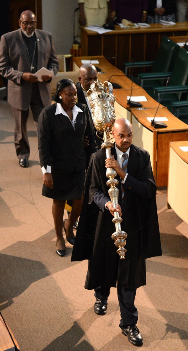 Ricardo Makyn/Staff Photographer 
 State opening of Parliament at Gordon House on Thursday 3.4.2014