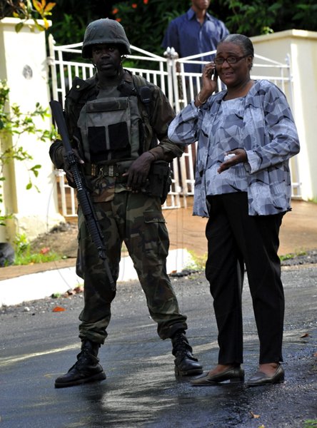 Norman Grindley/ChiefPhotographer
Military operation in Sterling Castle in Upper St. Andrew May 27, 2010.