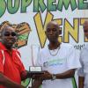 Ian Allen/Photographer
Presentation to the handlers of Super Heritage for winning the (5th) Supreme Ventures "Games People Love to Play" Trophy at Caymanas Park on Boxing Day.