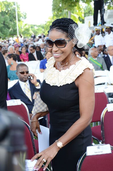 Rudolph Brown/Photographer
The lovely Sandy Gregory is caught on camera.


*************************************************************Andrew Holness swearing in as new Prime Minister at King's House on Sunday, October 23-2011