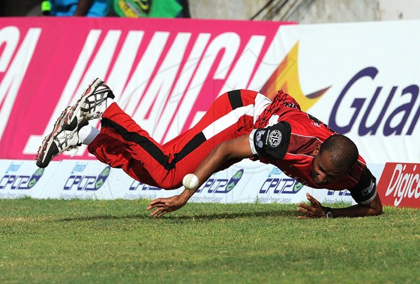 Ian Allen/Staff Photographer
Jamaica Tallawahs versus Trinidad Redsteel in CPL T/20 cricket at Sabina Park on Sunday.