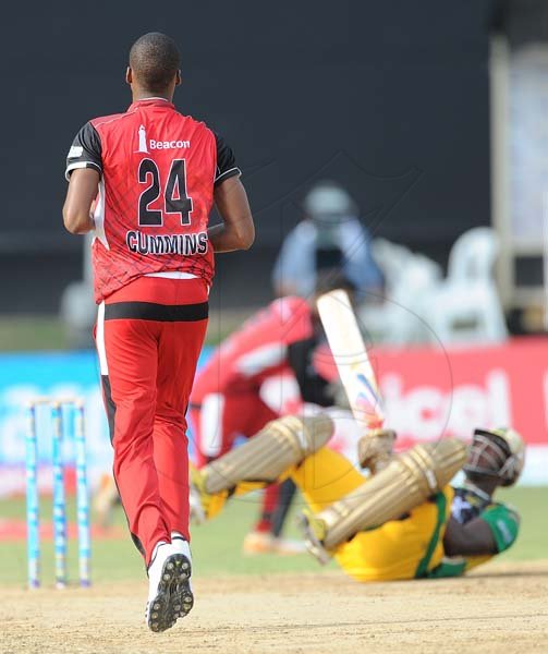 Ian Allen/Staff Photographer
Jamaica Tallawahs versus Trinidad Redsteel in CPL T/20 cricket at Sabina Park on Sunday.