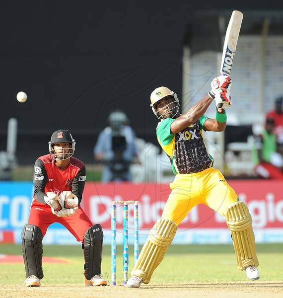 Ian Allen/Staff Photographer
Jamaica Tallawahs versus Trinidad Redsteel in CPL T/20 cricket at Sabina Park on Sunday.