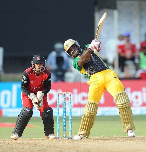 Ian Allen/Staff Photographer
Jamaica Tallawahs versus Trinidad Redsteel in CPL T/20 cricket at Sabina Park on Sunday.