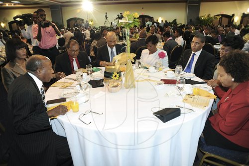 Ricardo Makyn/Staff Photographer
32nd Annual National Leadership Prayer Breakfast at the Jamaica Pegasus Hotel on Thursday 19.1.2012