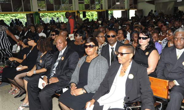 Norman Grindley/Chief Photographer
Thanksgiving service for the life of Anthony 'Tony' Hewitt, retired senior Superintendent of police, held at the Boulevard Baptist church St. Andrew October 6, 2012.
