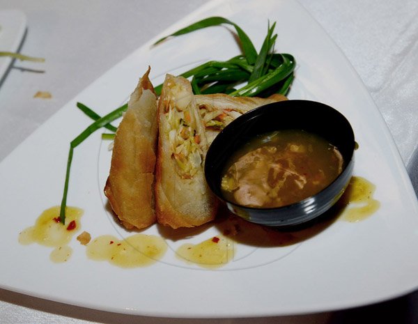 Winston Sill/Freelance Photographer
Catering by Lorraine's delicious veggie spring roll with lyche and chilli sauce