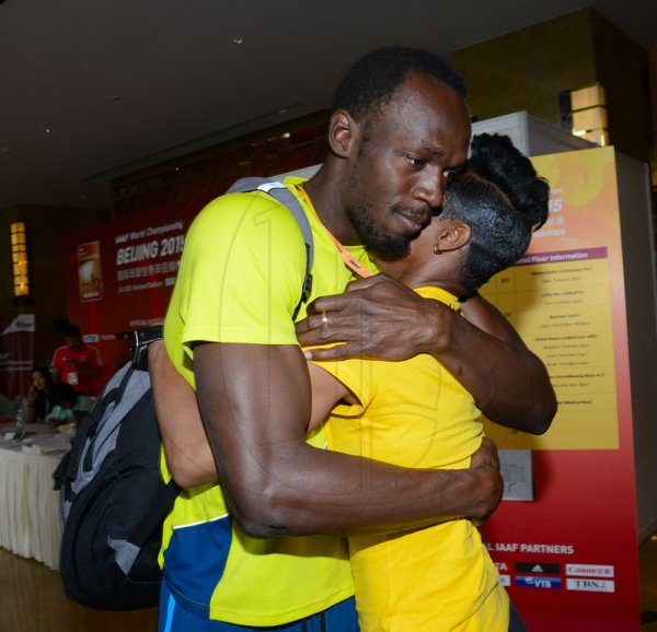 Usain Bolt and Anastacia Leroy 