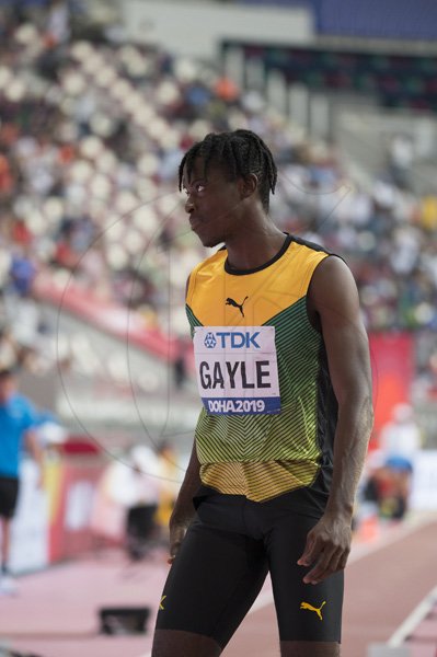 Tajay Gayle competes in the mens long jump event2019 IAAF World Athletic Championships at the Khalifa International Stadium in Doha, Qatar on Friday September 27, 2019