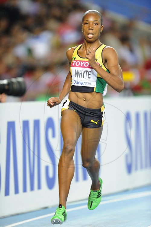 Ricardo Makyn/Staff Photographer
Jamaica Rose Marie Whyte, in the womens 400 meters.