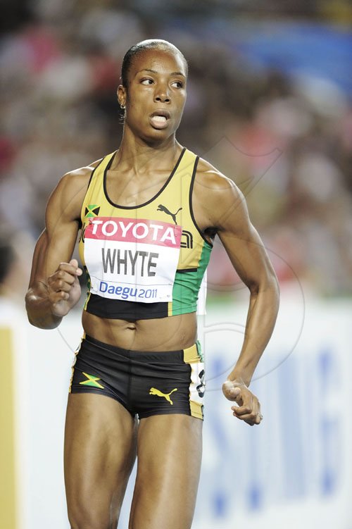Ricardo Makyn/Staff Photographer
Jamaica Rose Marie Whyte, in the womens 400 meters.