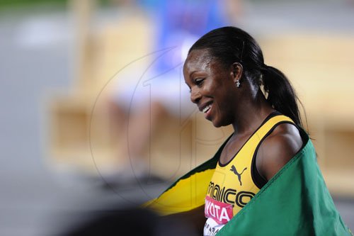 Ricardo Makyn/Staff Photographer 
Veronica Campbell-Brown, winning the silver in Daegu. August 29,2011.