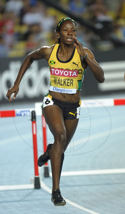 Ricardo Makyn/Staff Photographer
Melaine Walker ,400 hurdles semi. August 30, 2011.