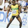 Ricardo Makyn/Staff Photographer
Jamaica's Usain Bolt doing some of the latest local dance moves after his sizzling last leg yesterday pushed Jamaica to a world record 37.04 seconds in the men's 4x100 metres final on the final day of the 13th IAAF World Championships in Daegu, South Korea.