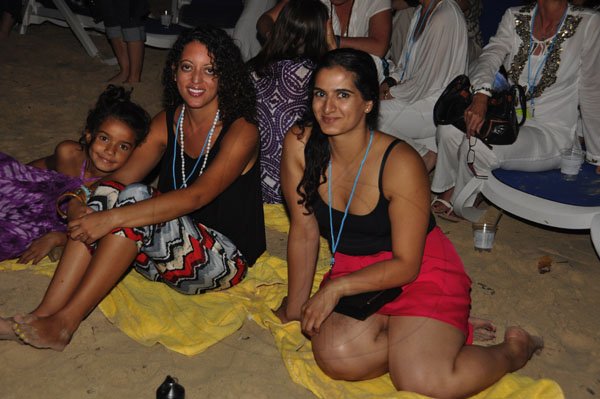 Janet Silvera Photo
 
From L- Erin Williams, Samar Mohamed and Sanobia Palkhiwala at the Caribbean Yoga Conference beach party on the Sugar Mill beach at the Hilton Rose Hall Resort and Spa, Montego Bay last Thursday night