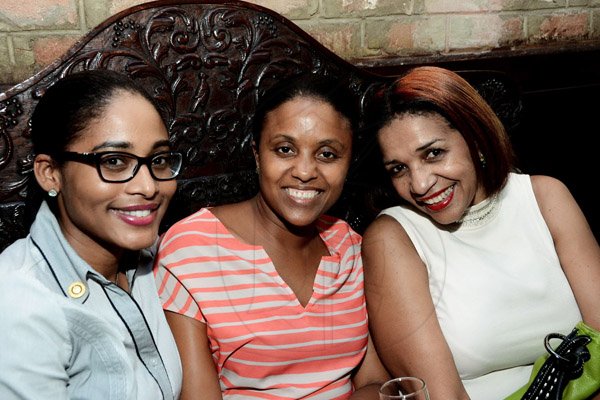 Winston Sill/Freelance Photographer
The Rotary Club of New Kingston host "Media Lyne", held at Courtleigh Hotel, New Kingston on Tuesday night August 12, 2014.  Here are Ava-Marie Wright (left); Trisha William-Singh (centre); and Angela Amir (right).