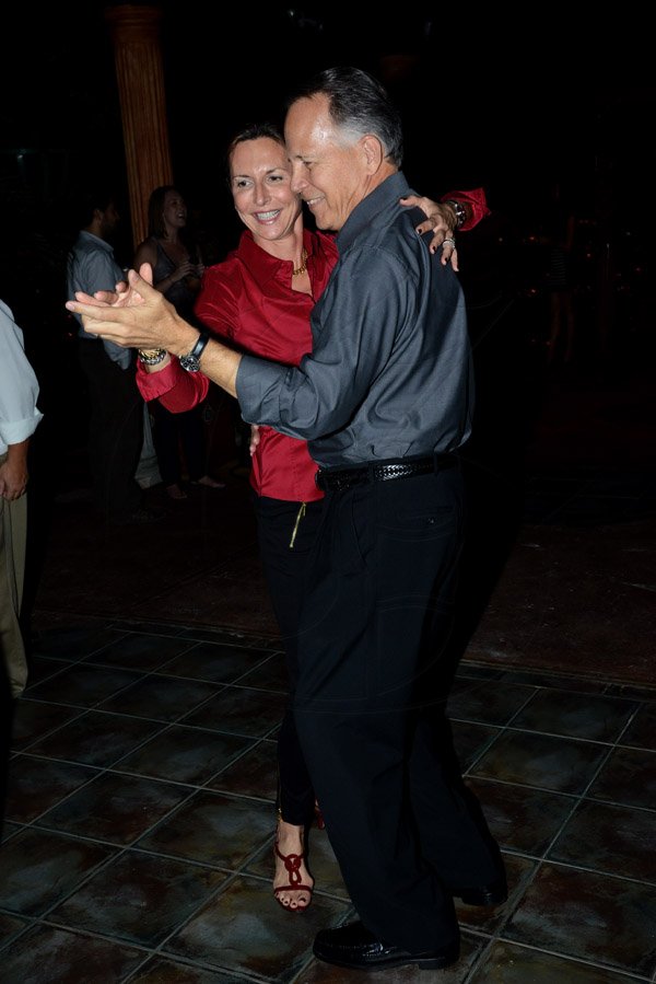 Winston Sill/Freelance Photographer
The Latin American Women's Club host fundraising St. Valentine 
`Baila Amor Dance Party, held at Mongomery Road, Stony Hill on Friday night February 21, 2014. Here are Gary and Ingrid Rex.