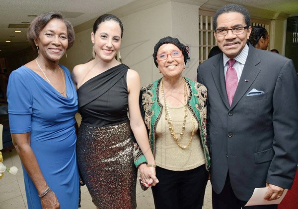 Rudolph Brown/Photographer
Kim Chin-Shue (second left) along with Grantley Stephenson and his wife Judith, (left) and Lois Sherwood, (second right), chair of Restaurant Associates Ltd.