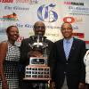 Gladstone Taylor / Photographer

The Marketing Counselors boss Adrian Robinson (second left) shows off the Top Billing award at The Gleaner's Advertisers' Appreciation and Agency Awards luncheion yesterday at the Jamaica Pegasus hotel. Sharing the moment are Gleaner executives (from left) Nordia Craig, advertising operations manager; Christopher Barnes, managing director; and Karin Cooper, business development and marketing manager.