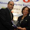 Gladstone Taylor / Photographer

Craig Bernard of Prism Communications accepts the Best Growth Performance award from Gleaner Credit Manager Grace Salmon.

Jamaica Gleaner hosts advertisers appreciation and agency awards luncheion held at the jamaica Pegasus, kingston