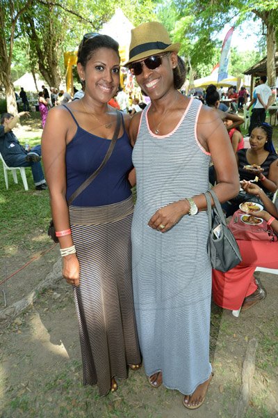 Rudolph Brown/Photographer
Alyssa Parchment, (left) with mother Jackie Parchment at All Jamaica Grill Off at Hope Gardens on Sunday, June 9, 2013