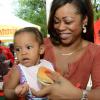 Rudolph Brown/Photographer
Denise Cunningham with baby Aliah Richards at All Jamaica Grill Off at Hope Gardens on Sunday, June 9, 2013