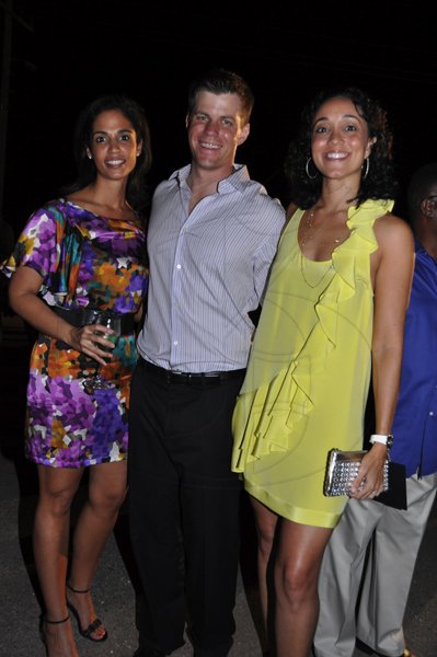 Janet Silvera Photo  
 
From L- Anna and Tim Johnson and Lisa Lake at the opening of the ATL Automobile store at Bogue City Centre in Montego Bay last Friday night.