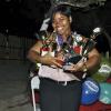 Janet Silvera Photo
 
Outgoing Digicel sales executive, Audi Allen poses with her 10 trophies and plaques during a farewell function in her honour at the Aquasol Theme Park, Montego Bay, last Friday night