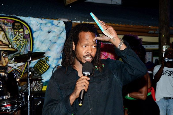 Winston Sill/Freelance Photographer
Augus for Marcus, a Conscious Reggae Party, held at One Love Cafe, Bob Marley Museum, Hope Road on Friday night August 15, 2014. Here is Stephen Golding.