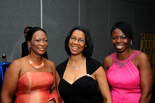 Winston Sill/Freelance Photographer
The Jamaican Bar Association (JBA) Annual Awards  Banquet, held at the Jamaica Pegasus Hotel, New Kingston on Friday night July 12, 2013. Here are Barbara McKenzie (left); Debbie Chung (centre); and Sandra Ewan (right).
