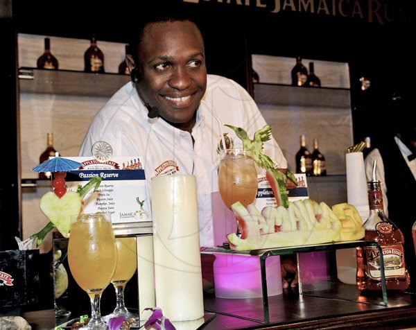 Winston Sill / Freelance Photographer
J. Wray and Nephew Limited  presents the Grand Final for the 2012 Appleton Estate Jamaica Rum Bartender Challenge, held at Knutsford Court Hotel, Ruthven Road on Friday night September 7, 2012. Here is Gregory Shaw, second place.