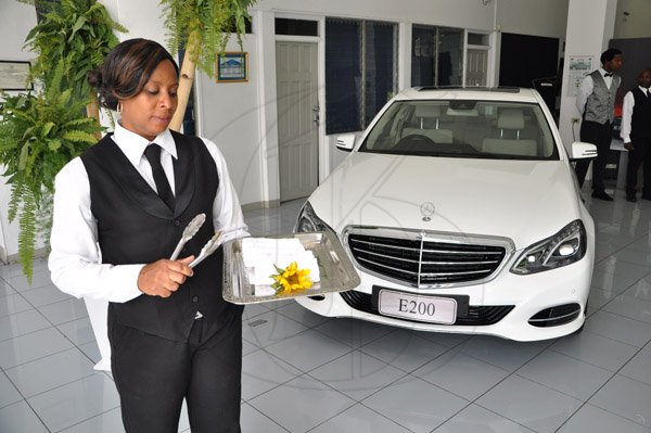 Jermaine Barnaby/Photographer
The New E-Class Sedan launched on Monday, September 9, 2013 Silver Star Motors Limited, South Camp Rd, Kingston.