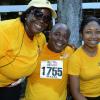 Rudolph Brown/Photographer
From left are Cordia Panton-Williams, Miguel Walker. Tavia Delisser and Fiona Panton at the Best Dressed Chicken 5K Road Race Series 2013 at Hope Garden on Sunday, March 24, 2013.