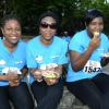 Rudolph Brown/Photographer
From left are Keisha Burhger, Bev Cole, Adriana Shirley and Judy Tapper take a break after the Best Dressed Chicken 5K Road Race Series 2013 at Hope Garden on Sunday, March 24, 2013.