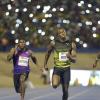 Gladstone Taylor/Photographer

Usain Bolt (center) crosses the line in 10.03 seconds for his final win on Jamaican soil, ahead of Javaughn Minzie (out of shot), second in 10.15, Nickel Ashmeade (right), third in 10.18, and Ramon Gittens (left) 10.24 seconds, at the JN Racers Grand Prix on Saturday June 10, 2017. *** Local Caption *** Gladstone Taylor/Photographer

Usain Bolt (center) crosses the line in 10.03 seconds for his final win on Jamaican soil, ahead of Javaughn Minzie (out of shot), second in 10.15, Nickel Ashmeade (right), third in 10.18, and Ramon Gittens (left) 10.24 seconds, in the Salute To A Legend 100m event at the JN Racers Grand Prix on Saturday night.
