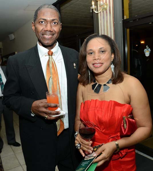 Rudolph Brown/Photographer
Robert Gibbs and his wife Janet at the Calabar Old Boys Annual Reunion Dinner at the Mona Visitors Lodge on Saturday, October 5, 2013