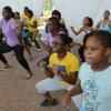 Rudolph Brown/Photographer
RRBC Royal Bank Caribbean Children's Cancer Fund, " A Mile for a Child" join with family and friends participate in a charity walk and a fun class of Zumba and aerobics session at the Emancipation Park in New Kingston on Saturday, September 8-2012