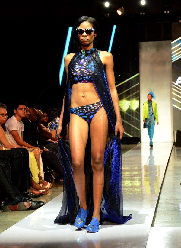 Winston Sill/Freelance Photographer
Caribbean Fashion Week (CFW) Fashion Shows, held at the National Indoor Sports Centre (NISC), National Stadium Complex on Saturday night June 14, 2014.
