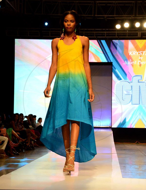 Winston Sill/Freelance Photographer
Pulse Caribbean Fashion Week (CFW), Fashion Shows, held at the National Indoor Sports Centre (NISC), Stadium Complex on Friday night June 12, 2015.
