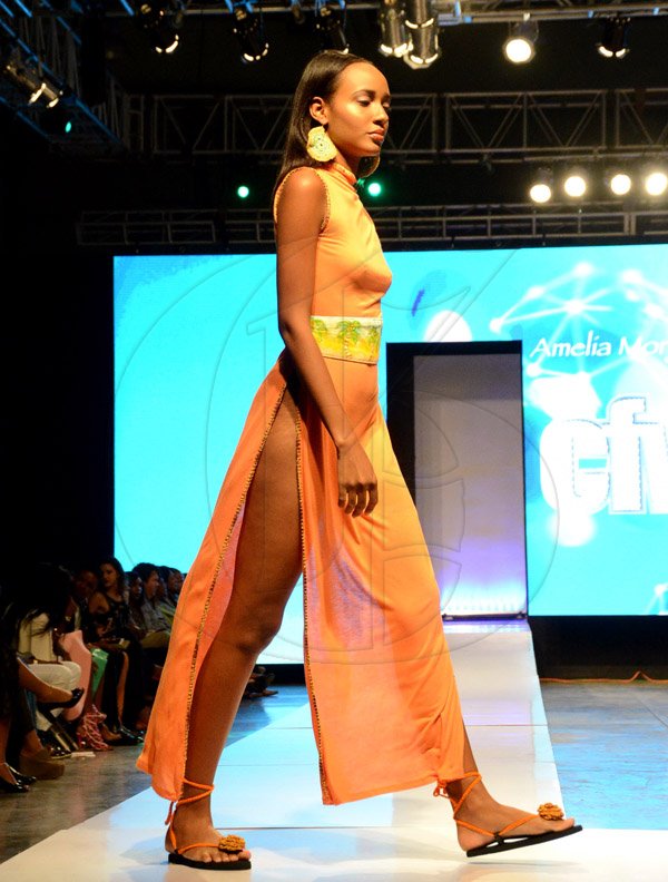 Winston Sill/Freelance Photographer
Pulse Caribbean Week Fashion (CFW) Fashion Shows, held at the National Indoor Sports Centre (NISC) ,  Stadium Complex on Friday night June 12, 2015.