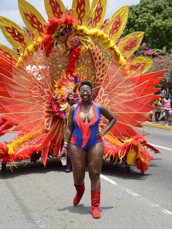 Winston Sill/Freelance Photographer
Bacchanal Jamaica Road Parade, from Mas Camp, Stadium North to Half Way Tree and back, held on Sunday April 27, 2014. Here is Carla Hollingsworth.
