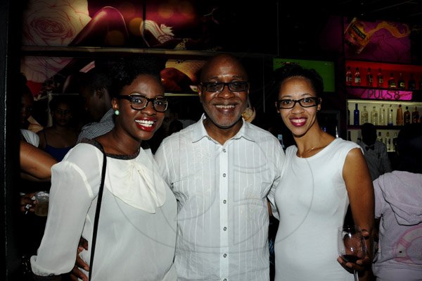 Winston Sill / Freelance Photographer
Pulse International presents the Launch of Caribbean Fashionweek 2013 (CFW), held at Puls8, Trafalgar Road on Saturday night April 20, 2013. Here are Pepsi's Carla Hollingsworth (left); Kingsley Cooper (centre); and designer Arlene Martin (right).