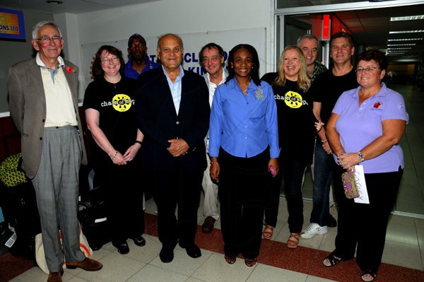 Winston Sill / Freelance Photographer
Arrival of Chain of Hope  Cardiac Team, at Norman Manley International Airport on Friday evening November 11, 2011.