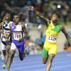 Ricardo Makyn/Staff Photographer 
Raheem Chambers of St Jago High School winner of the Boys Class 2,100 Meters on day 4 at Champs 2014