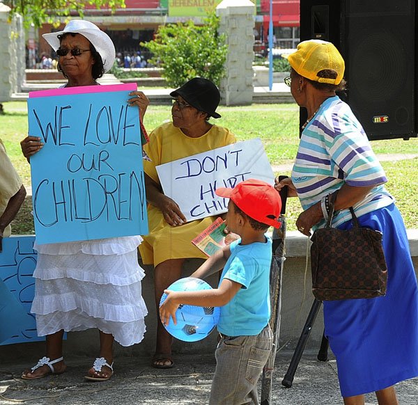 Ian Allen/Photographer
New Nation Coalition organisec Justice for Children Rally in St.William Grant Park in Downtown Kingston.