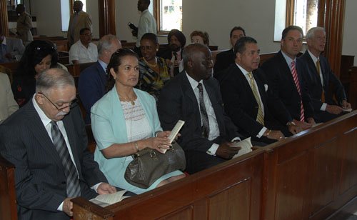 Ian Allen /  Photographer
Church Service in Observance of Diplomatic Week 2012 in celebration of the 50th Anniversary of Jamaica Indepencence and the 30th Anniversary of the Opening for Signiture of the United Nations Convention on the Law of the Sea(UNCLOS) which was held at the University Chapel, University of the West Indies, Mona on sunday.