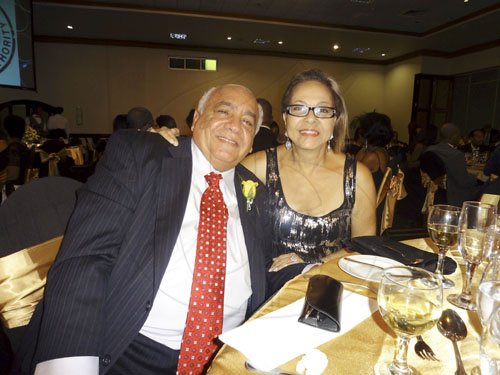 Barbara Ellington/Lifestyle Editor
Robert Hamaty poses with long-time friend Lorna Myers.


**********************************************************Civil Aviation Authority Awards Dinner on Saturday December 10, 2011 at the Pegasus Hotel.